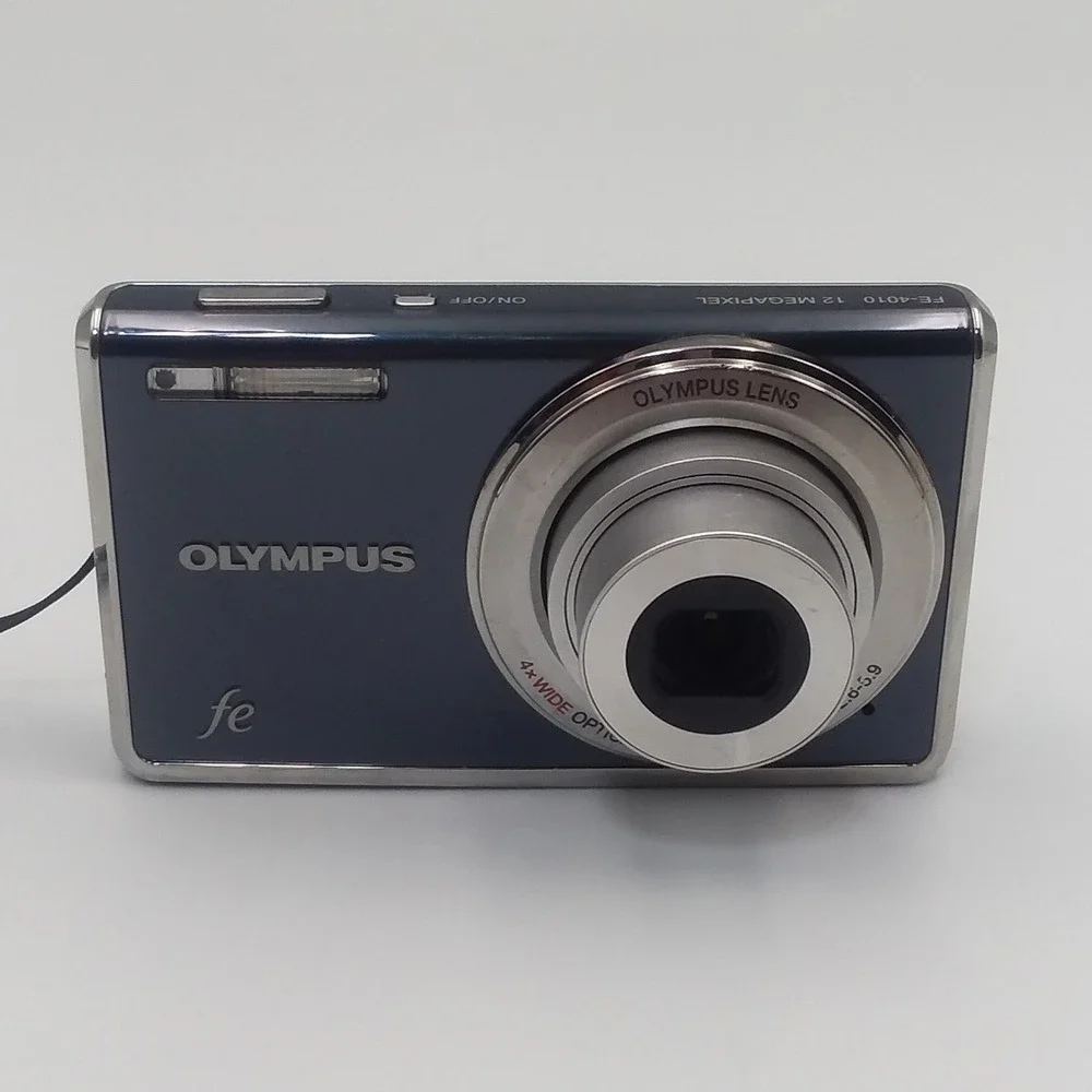 Olympus FE-4010 Digital‎ Camera 12MP 4x Zoom Battery Charger Case Tested Working